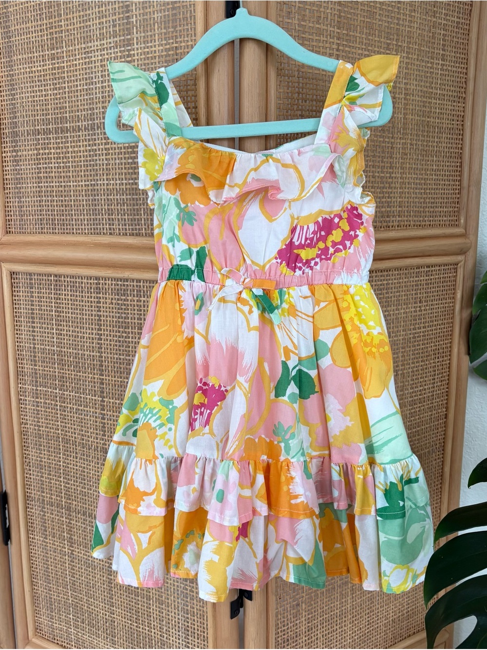 Janie and Jack Tropical Floral Sundress in Multi Color Sz: 3T| Summer, Vacation